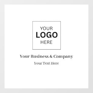 Custom Business Logo Template Window Cling