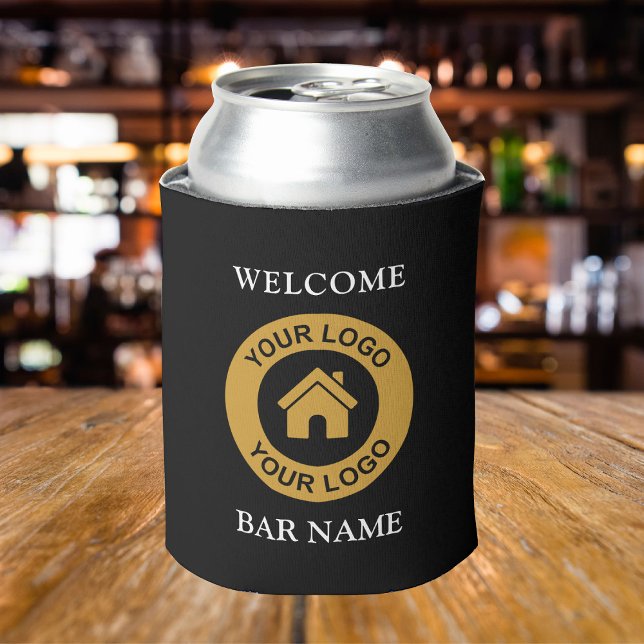 Custom Business Logo Text Bar Name Can Cooler (Creator Uploaded)