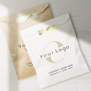 Custom Business logo & text Brand Paper bag       