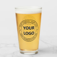 Custom Business Logo Text Company Glass Template