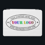 Custom Business Logo Text Company iPad Air Cover<br><div class="desc">Custom Font and Colours - iPad Covers with with Business Logo Company Stamp - Personalized Website - Text Promotional Professional Customizable Stamp iPad Cases Gift - Add Your Logo - Image / Name - Company / Website - Information - Resize and move or remove and add elements / text with...</div>