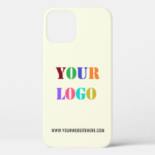 Custom Business Logo Text Company iPhone Case