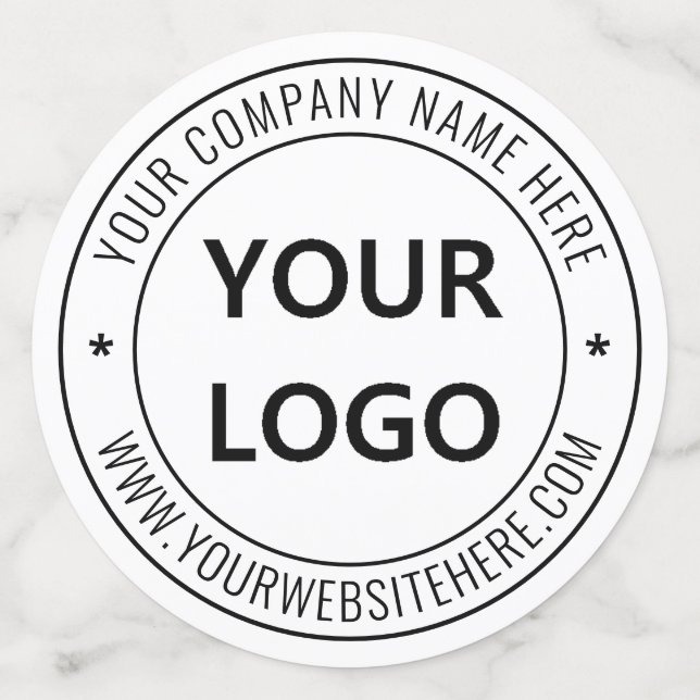Custom Business Logo Text Company Party Confetti (Large Back)