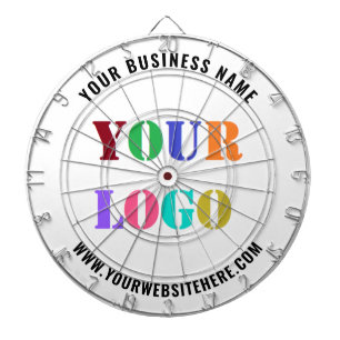 Custom Business Logo Text Personalized Dart Board
