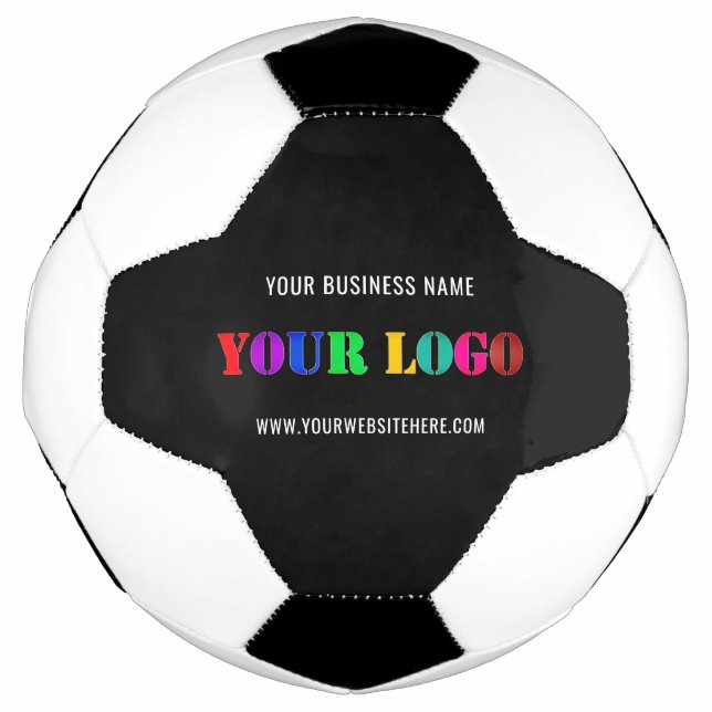 Custom Business Logo Text Personalized Soccer Ball (Front)