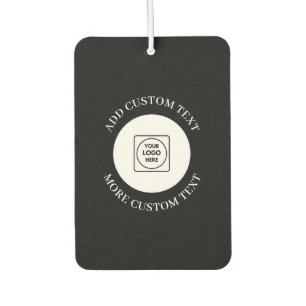 Custom Business Logo Text Promotional Branding Air Freshener