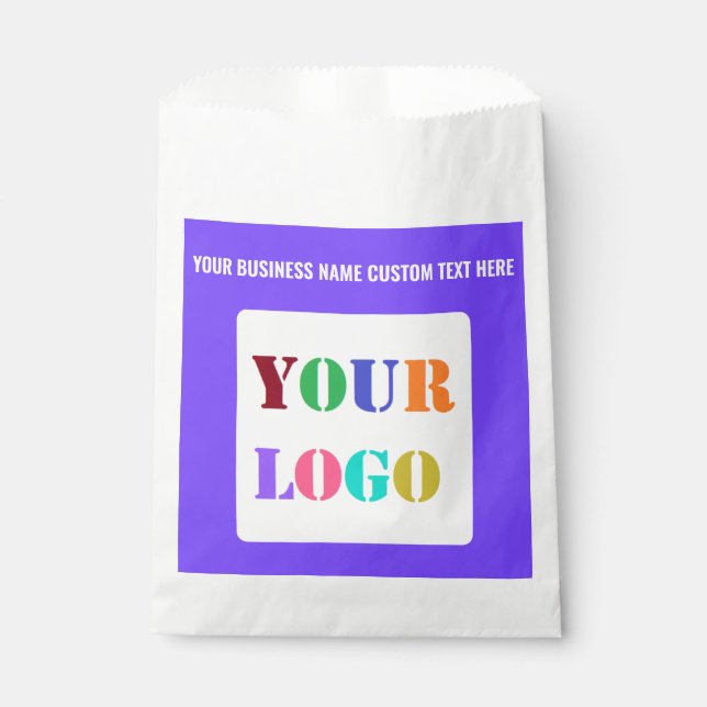 Custom Business Logo Text Your Company Favour Bag (Front)
