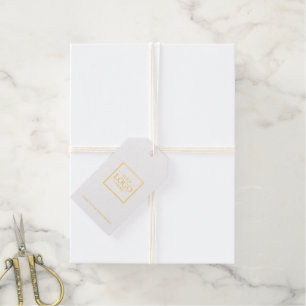 Custom Business Logo Thank You Gift Tags