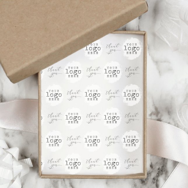 Custom Business Logo Thank You Script Tissue Paper (Creator Uploaded)