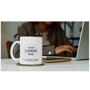 Custom Business Logo Two-Tone Coffee Mug