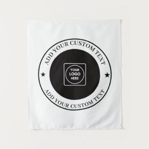 Custom Business Logo Upload Promotional Display Tapestry