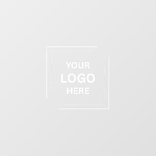 Custom Business Logo Upload Window Cling