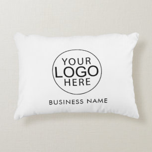 Custom Business Logo Vacation Rentals Modern Accent Pillow