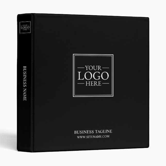 Custom Business Logo with Custom Text Binder (Front/Spine)