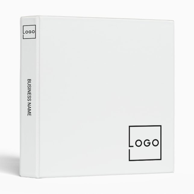 Custom Business Logo with Custom Text Binder (Front/Spine)
