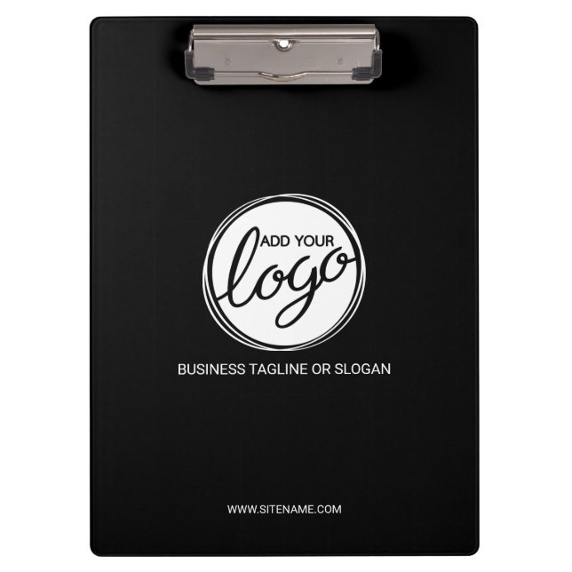 Custom Business Logo with Custom Text Clipboard (Front)