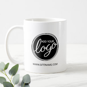 Custom Business Logo with Custom Text Coffee Mug