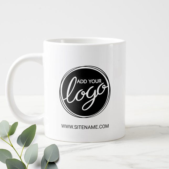 Custom Business Logo with Custom Text Coffee Mug (Creator Uploaded)