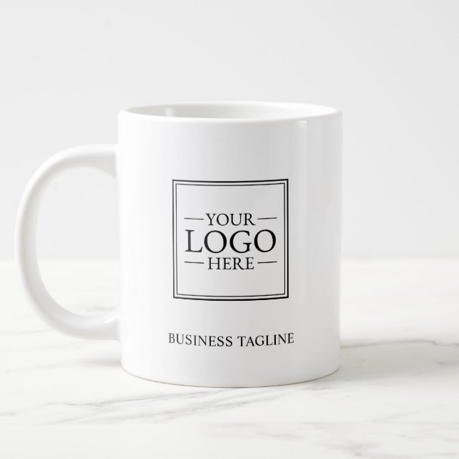 Custom Business Logo with Custom Text Coffee Mug (Left)
