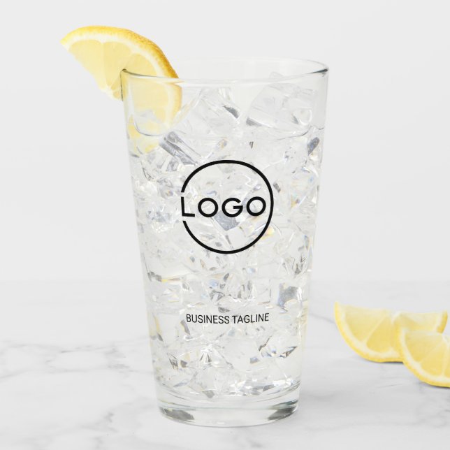 Custom Business Logo with Custom Text Glass (Front Ice)
