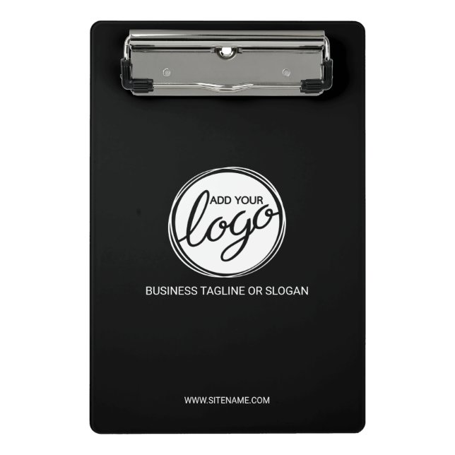 Custom Business Logo with Custom Text Mini Clipboard (Front)