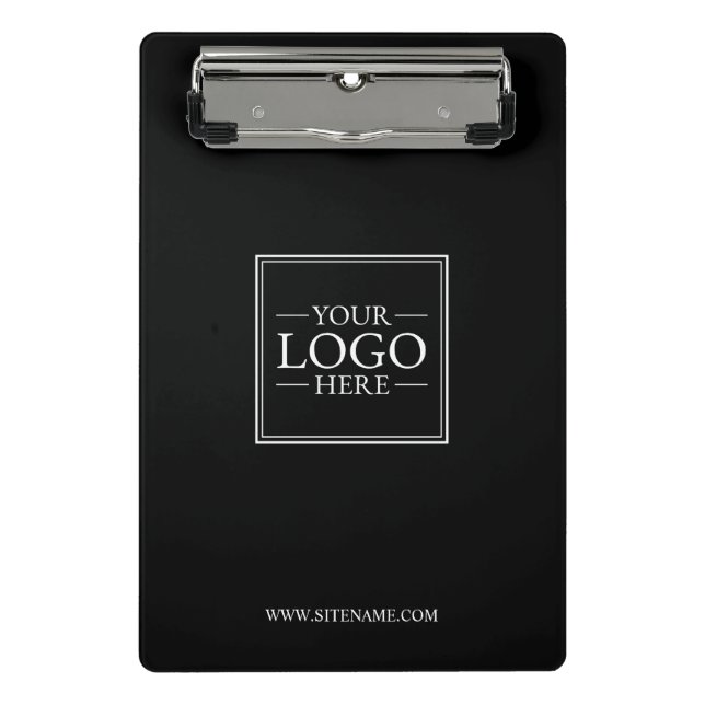 Custom Business Logo with Custom Text Mini Clipboard (Front)