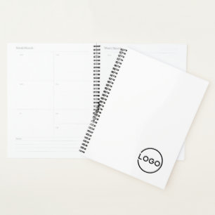 Custom Business Logo with Custom Text Planner
