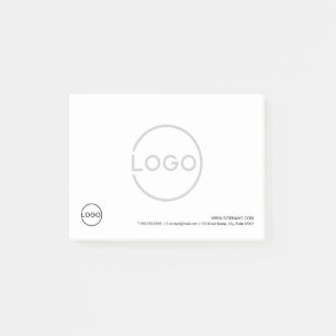 Custom Business Logo with Custom Text Post-it Notes