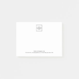 Custom Business Logo with Custom Text Post-it Notes