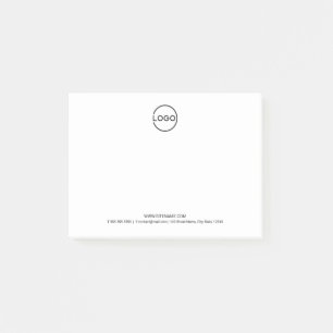Custom Business Logo with Custom Text Post-it Notes