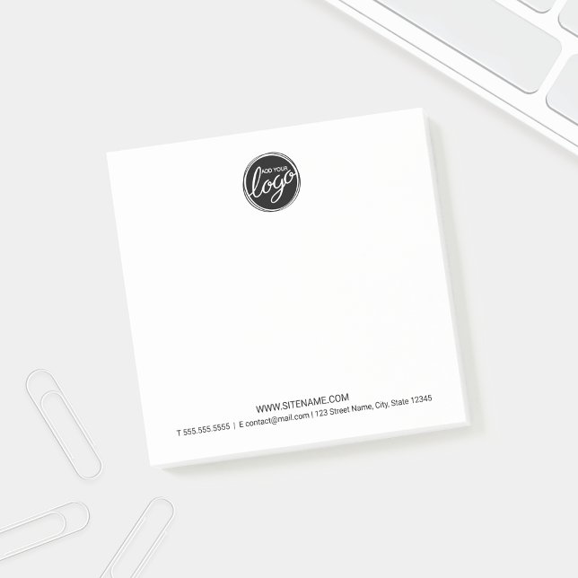 Custom Business Logo with Custom Text Post-it Notes (Creator Uploaded)