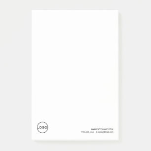 Custom Business Logo with Custom Text Post-it Notes