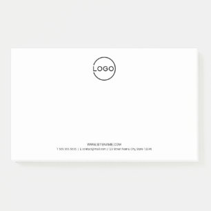 Custom Business Logo with Custom Text Post-it Notes