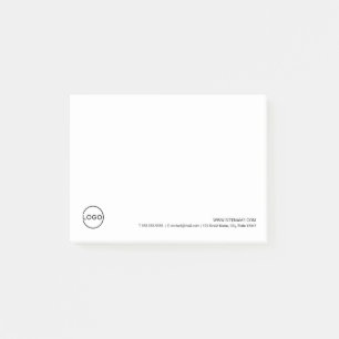 Custom Business Logo with Custom Text Post-it Notes