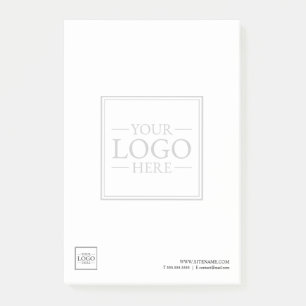 Custom Business Logo with Custom Text Post-it Notes