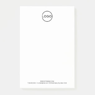 Custom Business Logo with Custom Text Post-it Notes