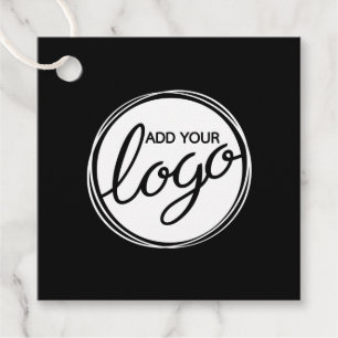 Custom Business Logo with Custom Text Thank You Fa Favour Tags