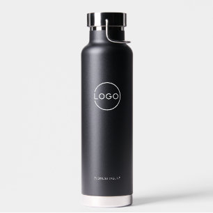 Custom Business Logo with Custom Text Water Bottle