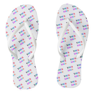 Custom Business Logo Your Company Flip Flops