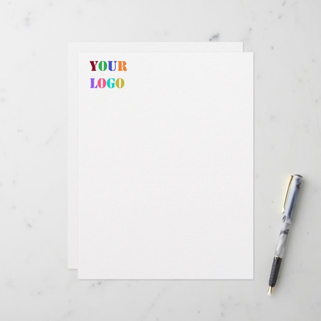Custom Business Logo Your Company Letterhead (Front/Back In Situ)