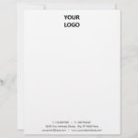 Custom Business Name Info Letterhead with Logo<br><div class="desc">Custom Font and Colours - Your Business Office Letterhead with Logo - Choose colours / font / size - Resize an move text / elements with Customization tool !</div>