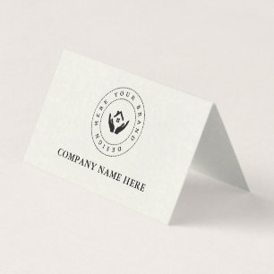 Custom Business Name Logo QR Code and Message