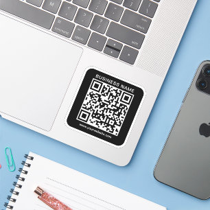 Custom Business Name Url QR Code Template Small