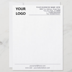 Custom Business Office Letterhead with Logo
