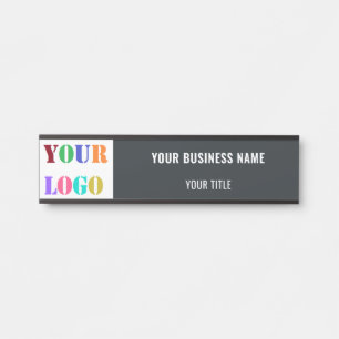 Custom Business Office Logo and Text Door Sign