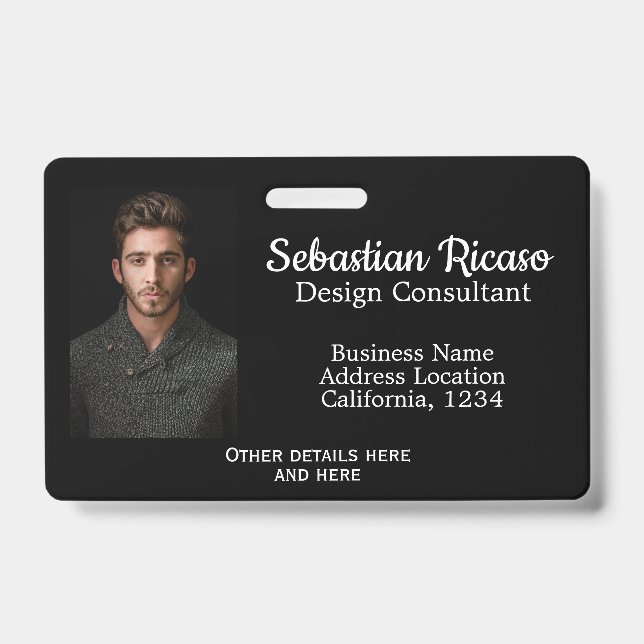 Custom Business Personalized Badge (Front)