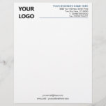 Custom Business Personalized Letterhead with Logo<br><div class="desc">Custom Colours and Fonts - Personalized Your Business Office Letterhead with Logo - Add Your Logo - Image / Business Name - Company / Address - Contact Information / More - Resize and move or remove and add elements / image with Customization tool. Choose colours / font / size !...</div>