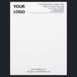 Custom Business Personalized Letterhead with Logo<br><div class="desc">Custom Colours and Fonts - Personalized Your Business Office Letterhead with Logo - Add Your Logo - Image / Business Name - Company / Address - Contact Information / More - Resize and move or remove and add elements / image with Customization tool. Choose colours / font / size !...</div>