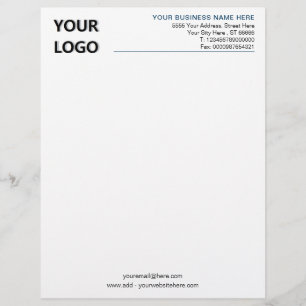 Custom Business Personalized Letterhead with Logo
