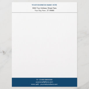Custom Business Personalized Letterhead Your Colou